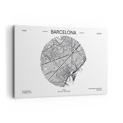 Quadro tela 120x80cm carta - su,