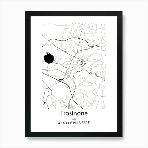 Frosinone italia mappa - frosinone,italia,