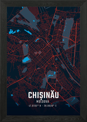 Chișinău mappa della città - mappa,