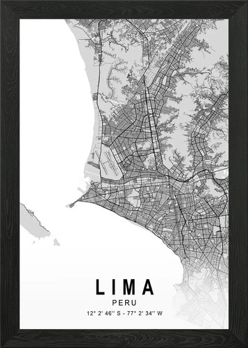 Lima light city mappa - light,