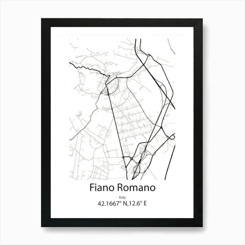 Fiano romano italia - romano,italia, mappa