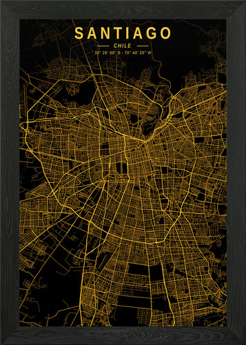 Poster santiago città dorata - poster,