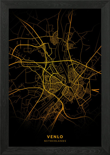Mappa della città venlo - della,