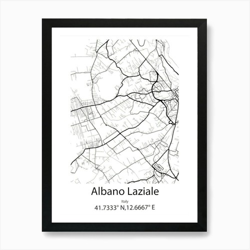Albano laziale italia mappa - albano, laziale,italia