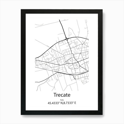 Trecate italia mappa - trecate,italia,