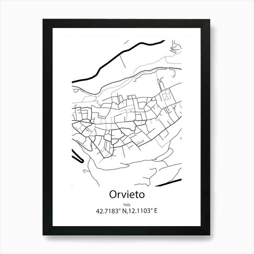 Orvieto italia mappa - orvieto,italia,
