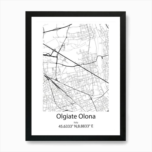 Olgiate olona italia mappa - olona,italia,