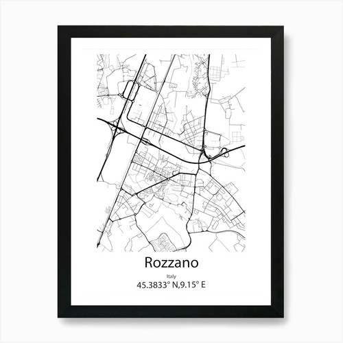 Rozzano italia mappa - rozzano,italia,