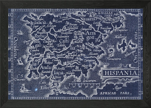 Spagna vecchia mappa