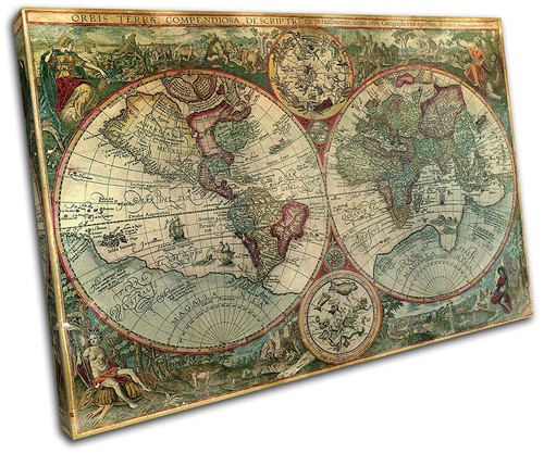 Vecchio mondo atlante mappe - mondo,