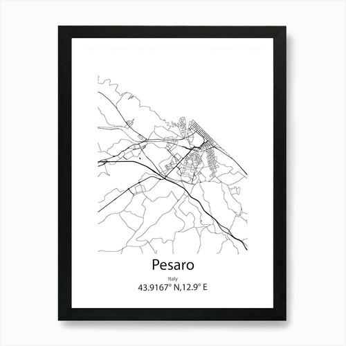 Pesaro italia mappa - pesaro,italia,