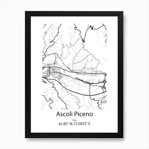 Ascoli piceno italia mappa - piceno,italia,