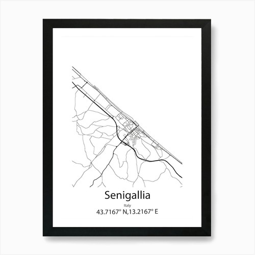 Senigallia italia mappa - senigallia,italia,