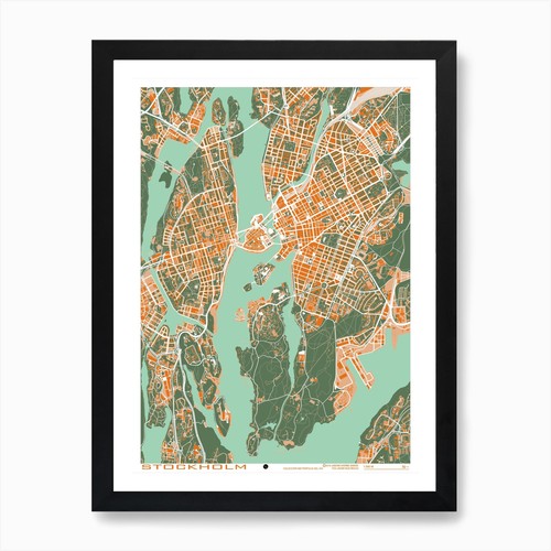 Estocolmo mappa arancione