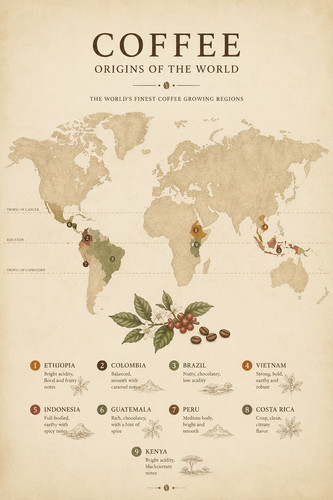 Poster mappa origini - poster,