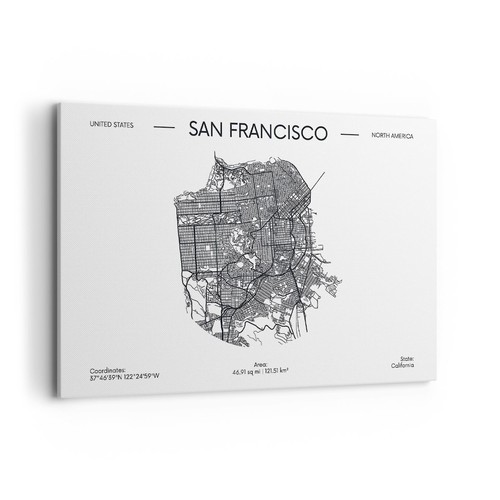 Quadro tela 120x80cm carta - su,