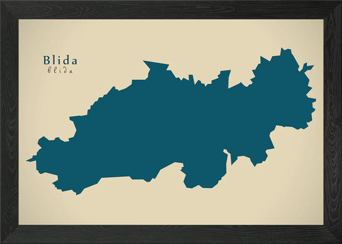 Mappa provincia blida - mappa,