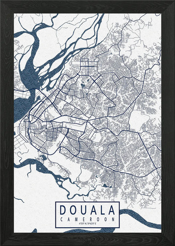 Mappa della città douala - di,