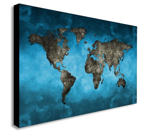 Mappa del mondo stampa moderna - del,