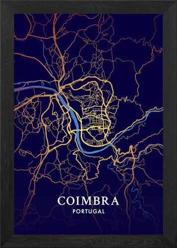 Mappa della città coimbra - della,